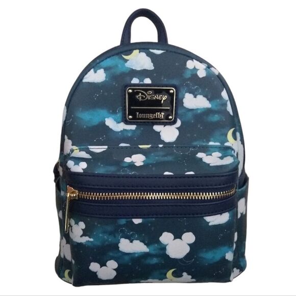 Disney Loungefly Mickey Mouse Clouds Mini Backpack - Picture 1 of 5